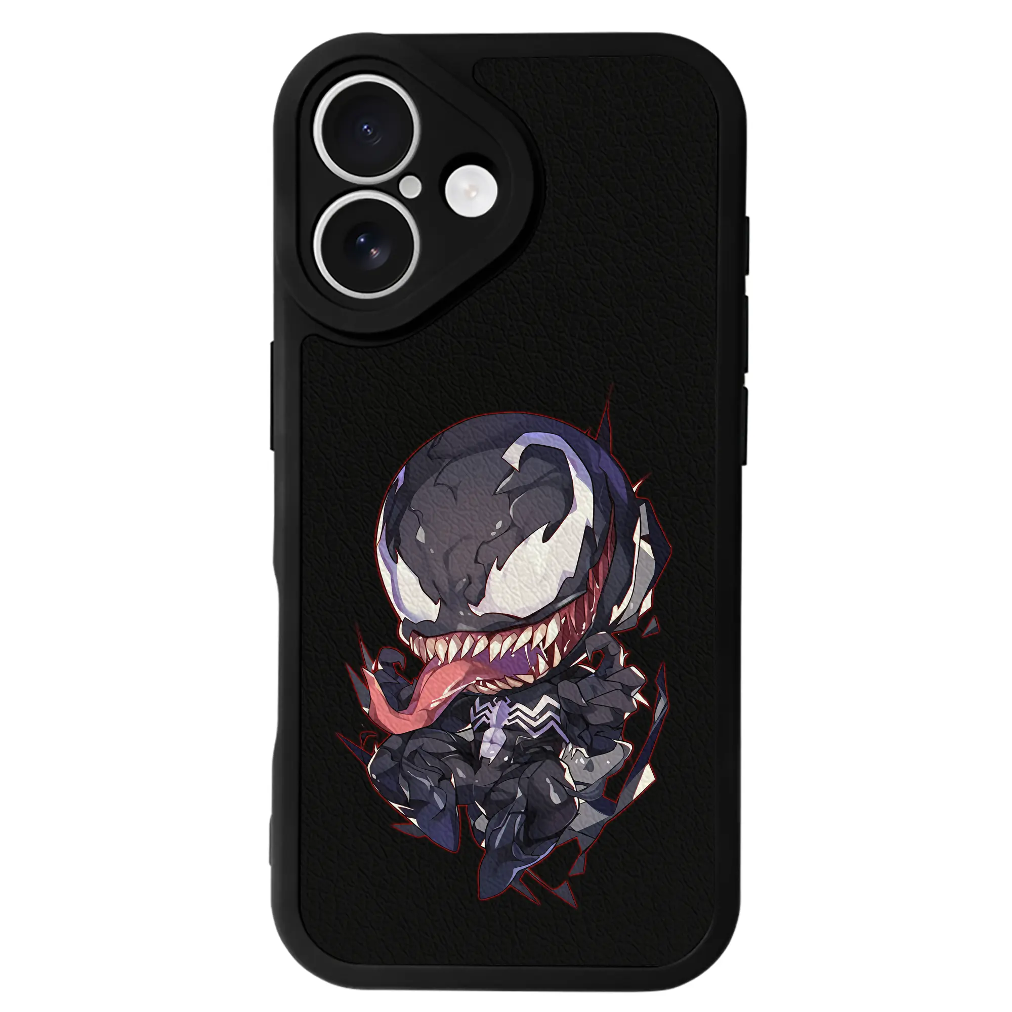 ヴェノム グッズ,ヴェノム - IPhone 16シリーズ対応 ・ シリコンスマホケース ・ レザー調 ・ 高精度フィット ・ 耐衝撃 ・ ワイヤレス充電対応 ・ 精密カット